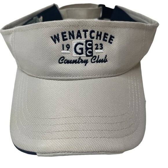 Wenatchee Country Club Visor Cap‎ Unisex Adjustable Twill Cap White Strap - Picture 2 of 6